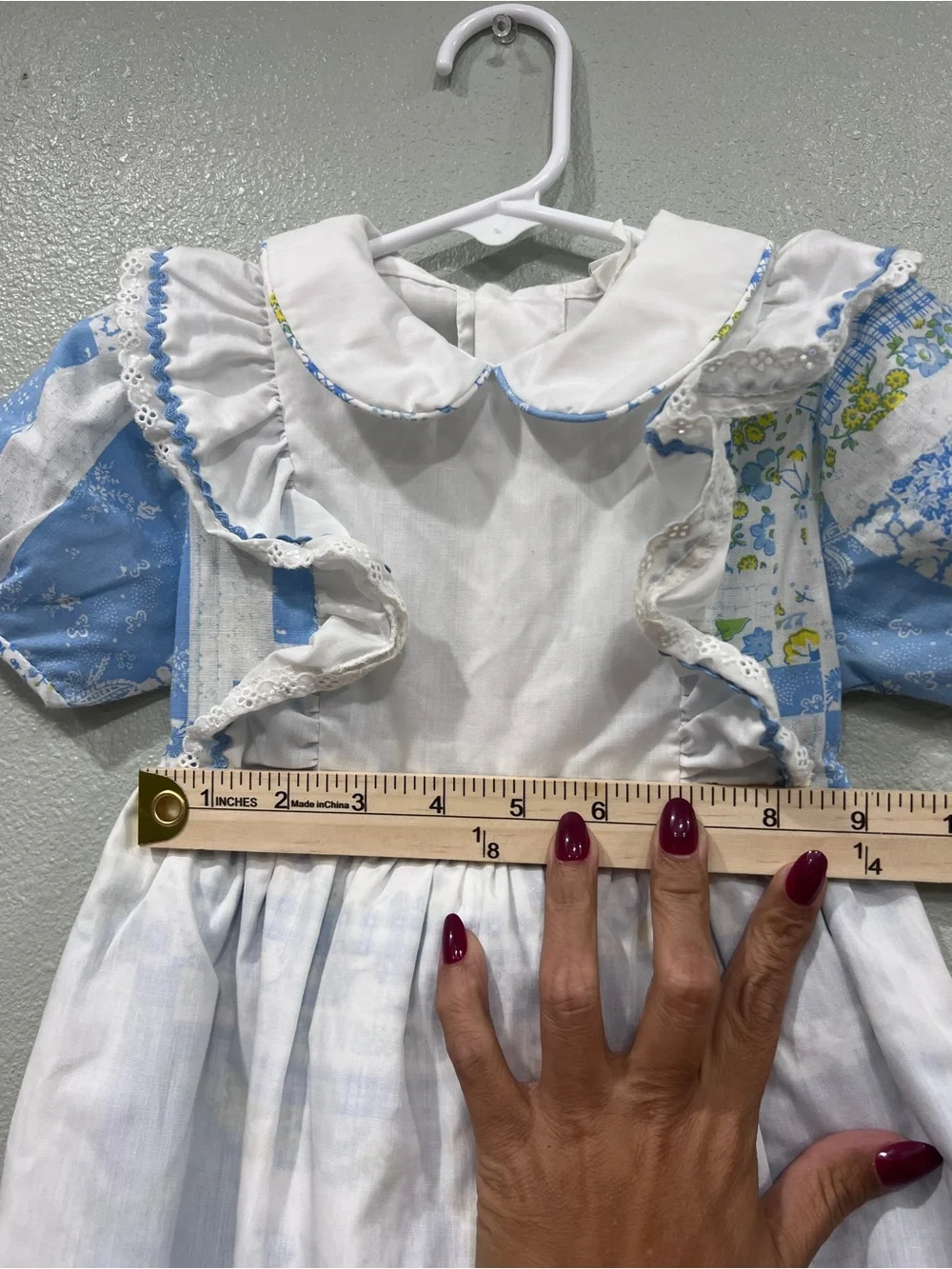 Vintage Peaches N Cream Backwards to Basics Girls 3T Prairie Dress Floral